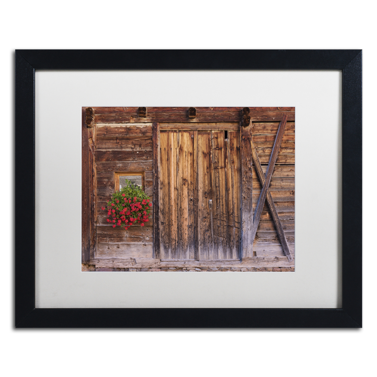 Michael Blanchette Photography 'Rustic Charm' Black Wooden Framed Art 18 X 22 Inches