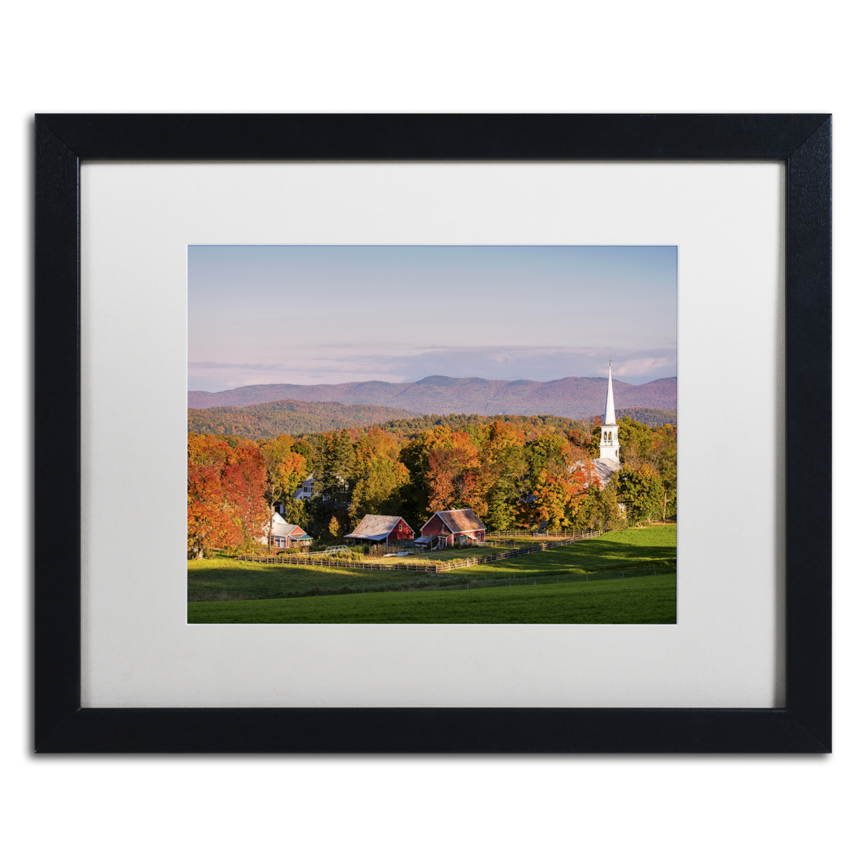 Michael Blanchette Photography 'Rural Attraction' Black Wooden Framed Art 18 X 22 Inches