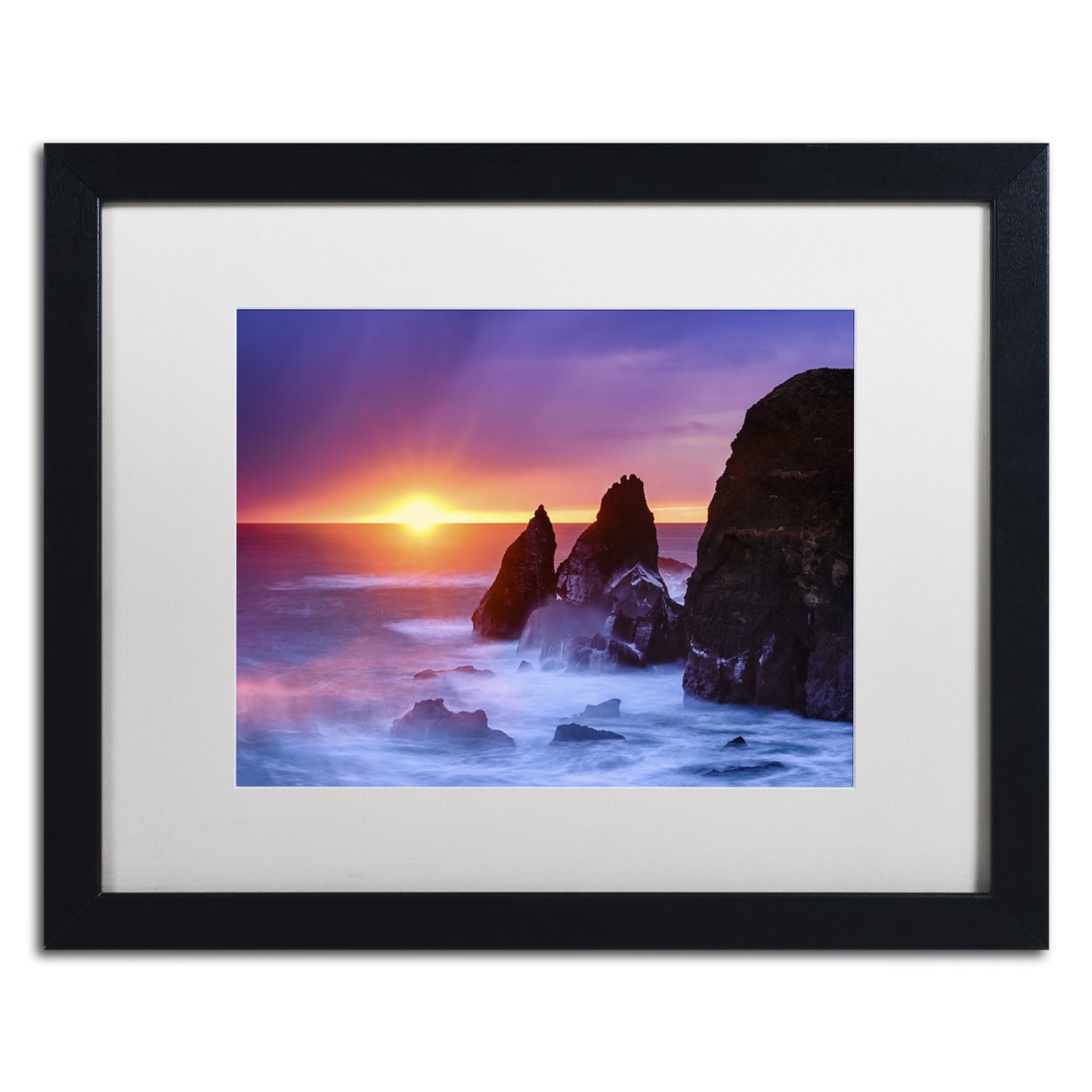 Michael Blanchette Photography 'Eye Of The Sun' Black Wooden Framed Art 18 X 22 Inches
