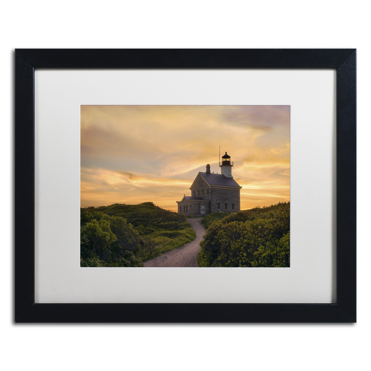 Michael Blanchette Photography 'Keeper On The Hill' Black Wooden Framed Art 18 X 22 Inches