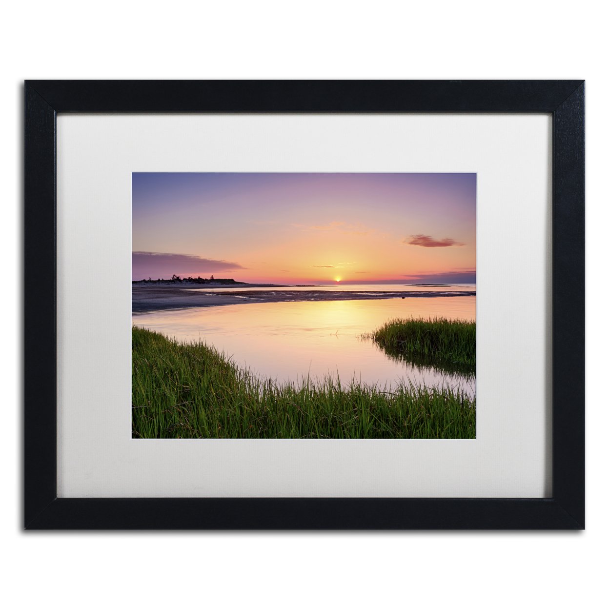Michael Blanchette Photography 'Out To Sea' Black Wooden Framed Art 18 X 22 Inches