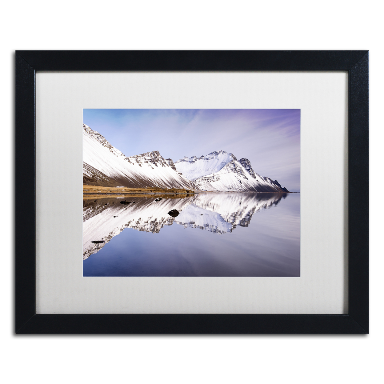 Michael Blanchette Photography 'Mountain Propulsion' Black Wooden Framed Art 18 X 22 Inches