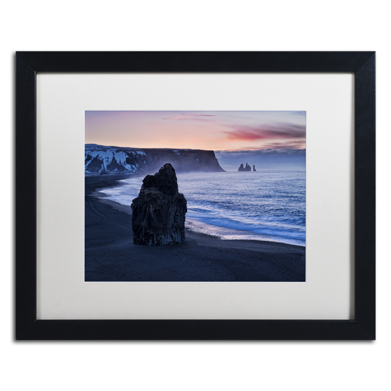 Michael Blanchette Photography 'Pinnacles' Black Wooden Framed Art 18 X 22 Inches