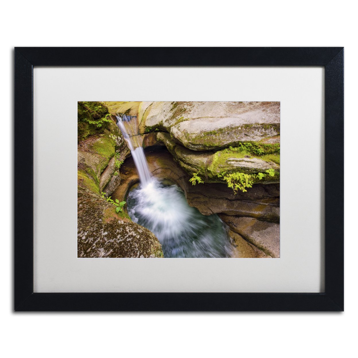 Michael Blanchette Photography 'Sabbaday Punchbowl' Black Wooden Framed Art 18 X 22 Inches