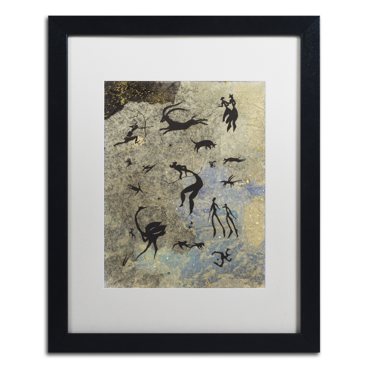 Nick Bantock 'Handmade Petros' Black Wooden Framed Art 18 X 22 Inches