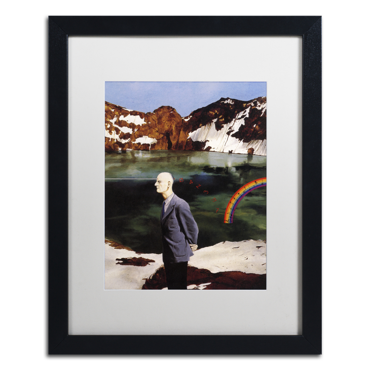 Nick Bantock 'Wicklow' Black Wooden Framed Art 18 X 22 Inches