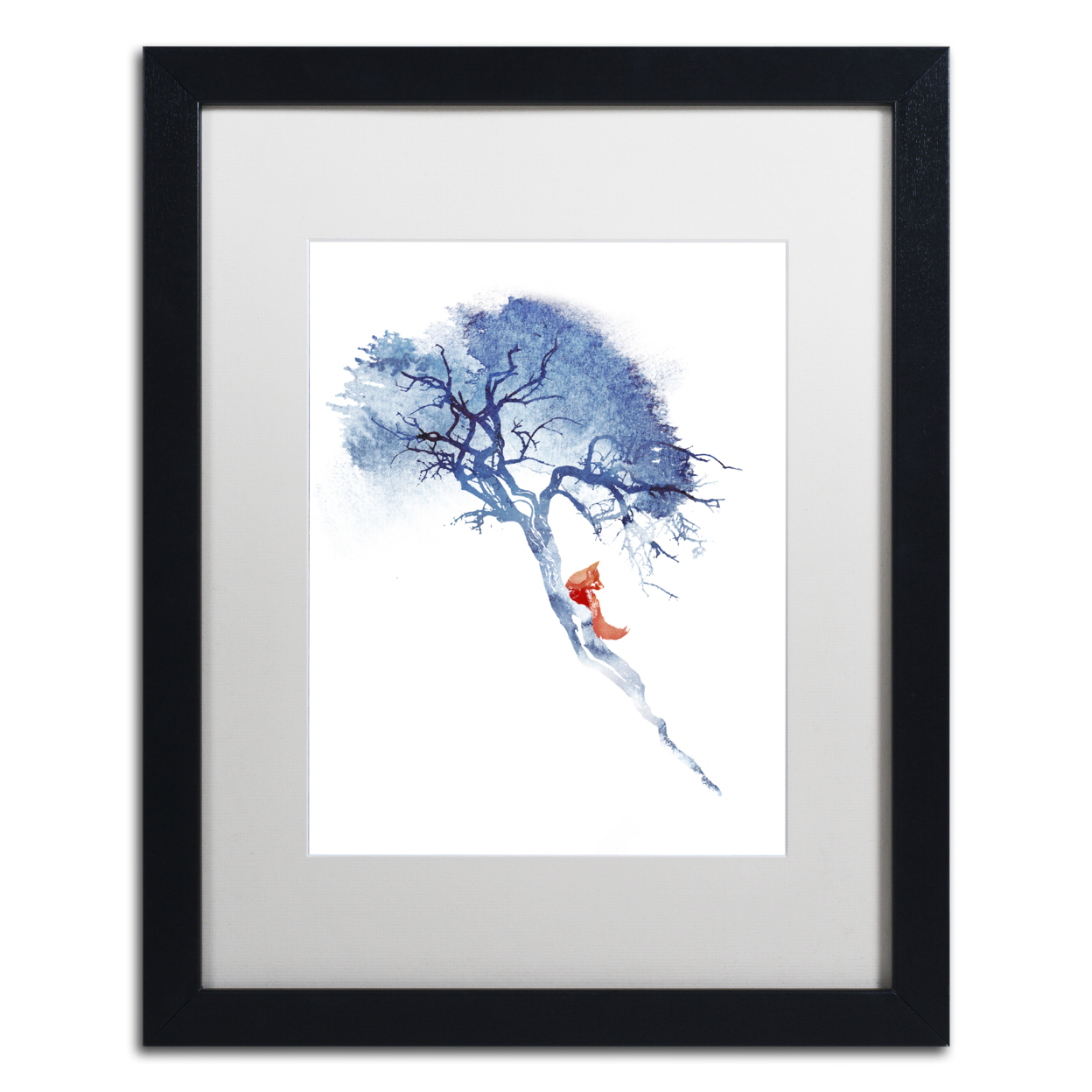 Robert Farkas 'There's No Way Back' Black Wooden Framed Art 18 X 22 Inches