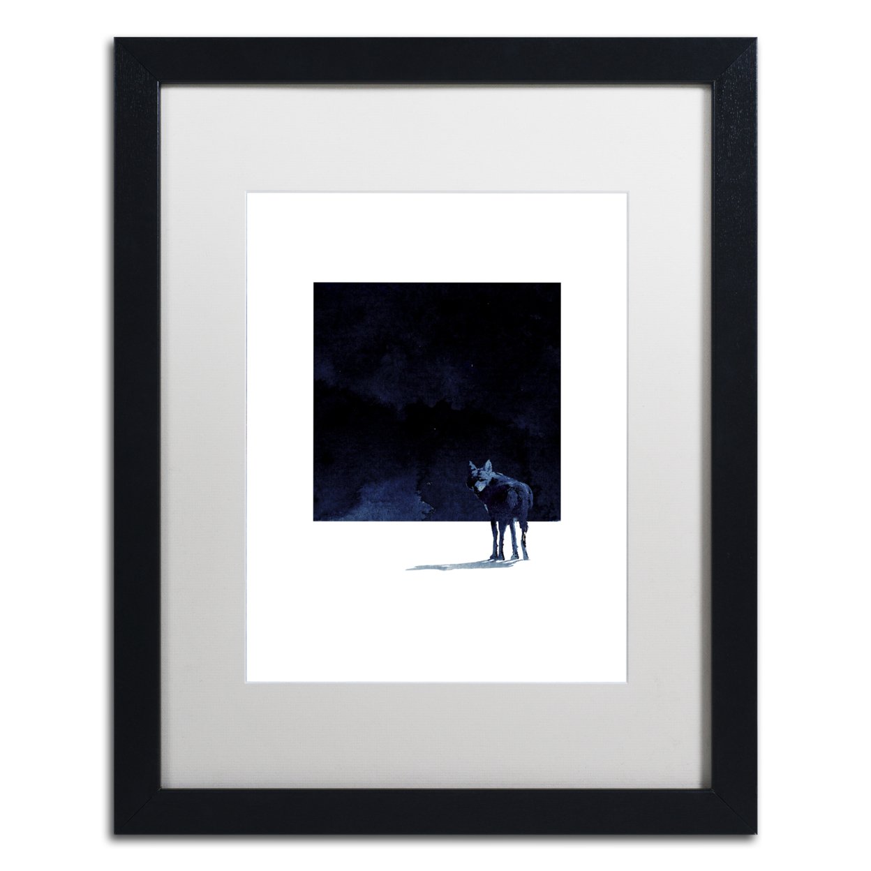 Robert Farkas 'I'm Going Back' Black Wooden Framed Art 18 X 22 Inches