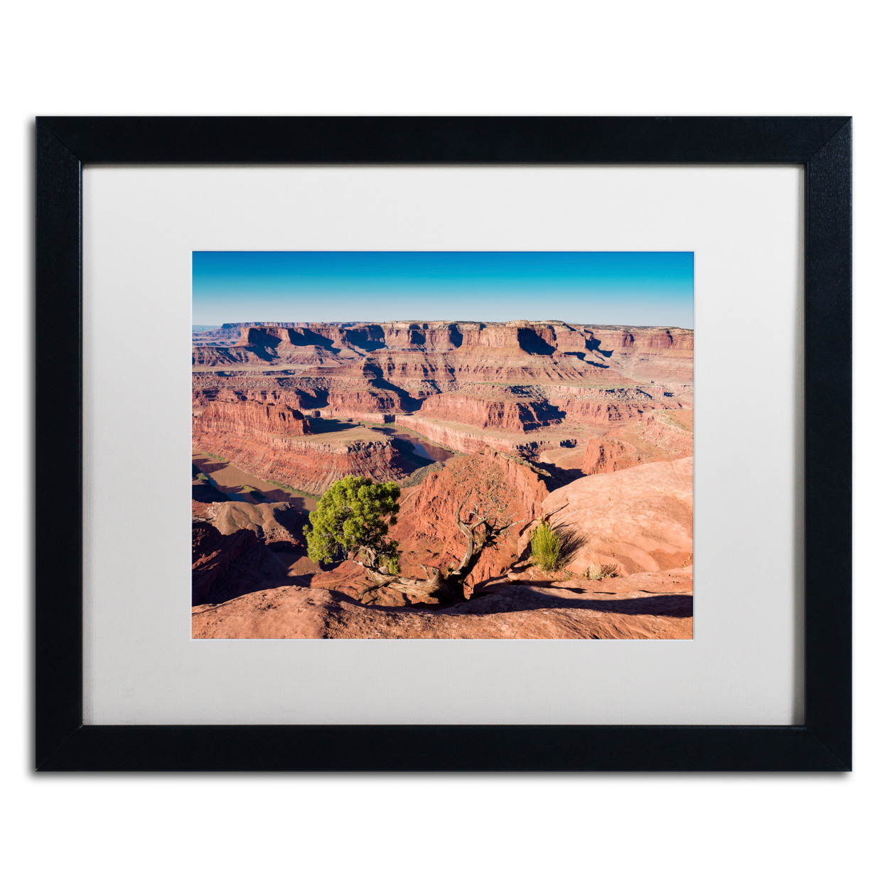 Michael Blanchette Photography 'Canyonlands Sunrise' Black Wooden Framed Art 18 X 22 Inches