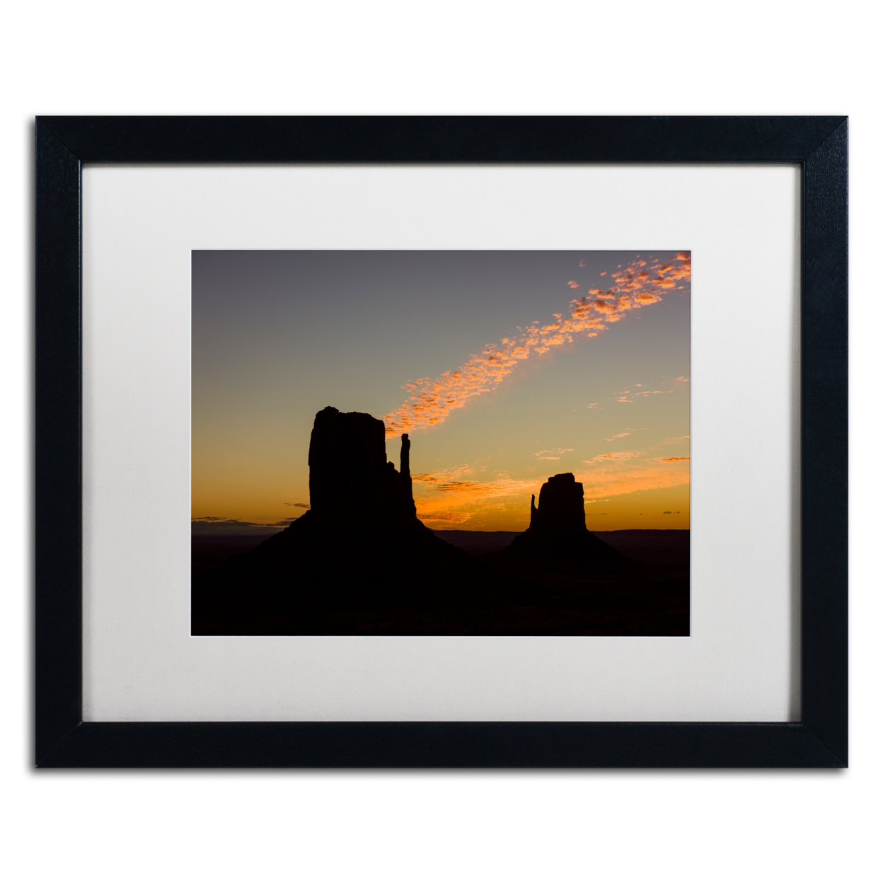 Michael Blanchette Photography 'Cloud Shaft' Black Wooden Framed Art 18 X 22 Inches