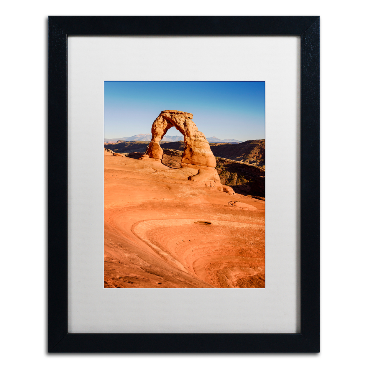 Michael Blanchette Photography 'Delicate Arch' Black Wooden Framed Art 18 X 22 Inches