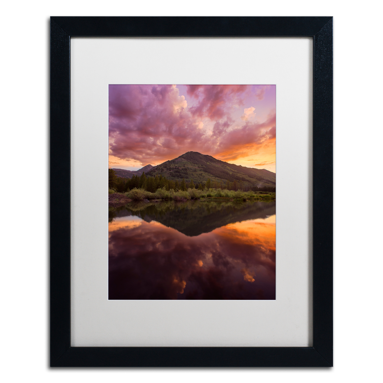 Michael Blanchette Photography 'Glamor In The Sky' Black Wooden Framed Art 18 X 22 Inches