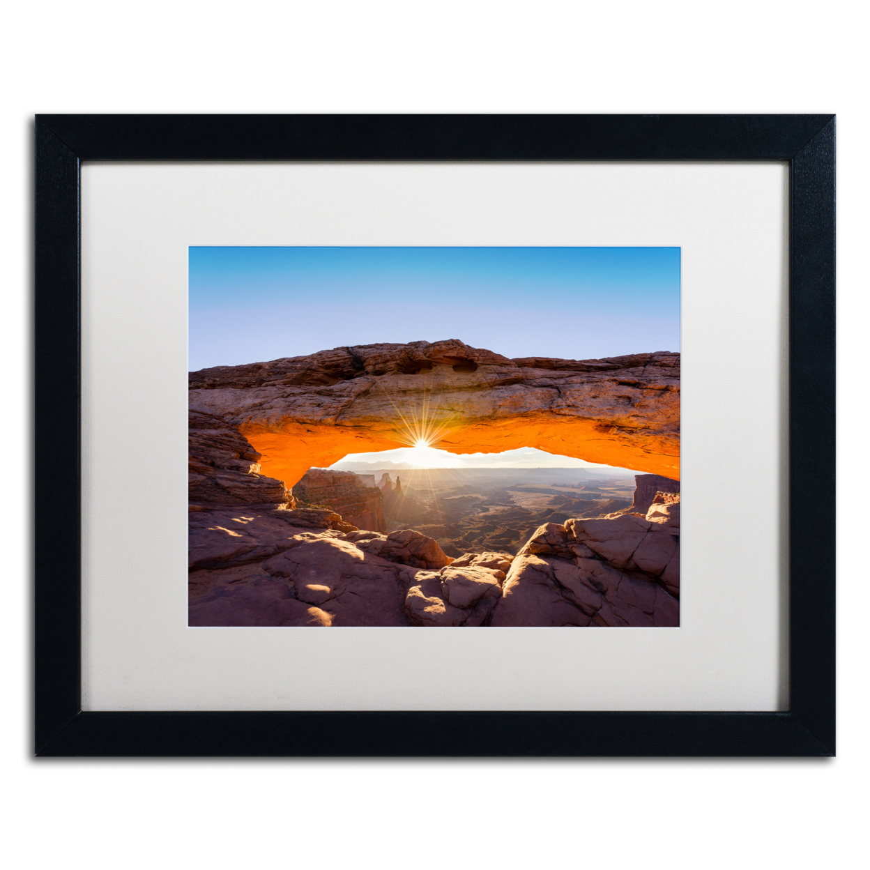 Michael Blanchette Photography 'Lighted Frame' Black Wooden Framed Art 18 X 22 Inches