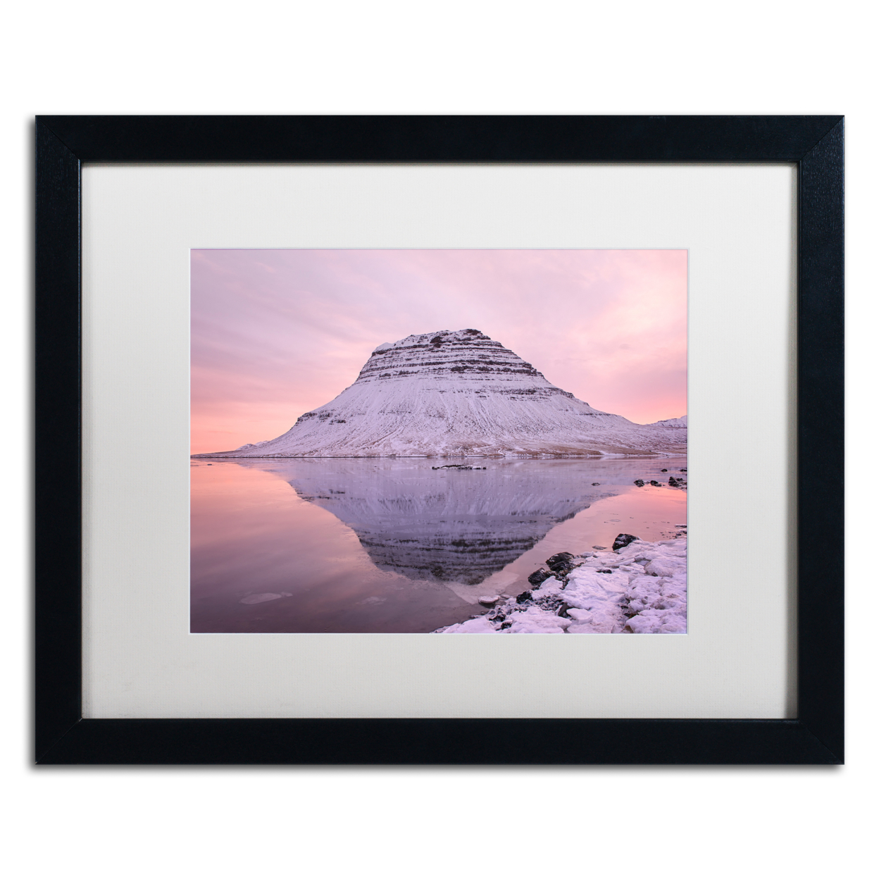 Michael Blanchette Photography 'Pastel Canvas' Black Wooden Framed Art 18 X 22 Inches