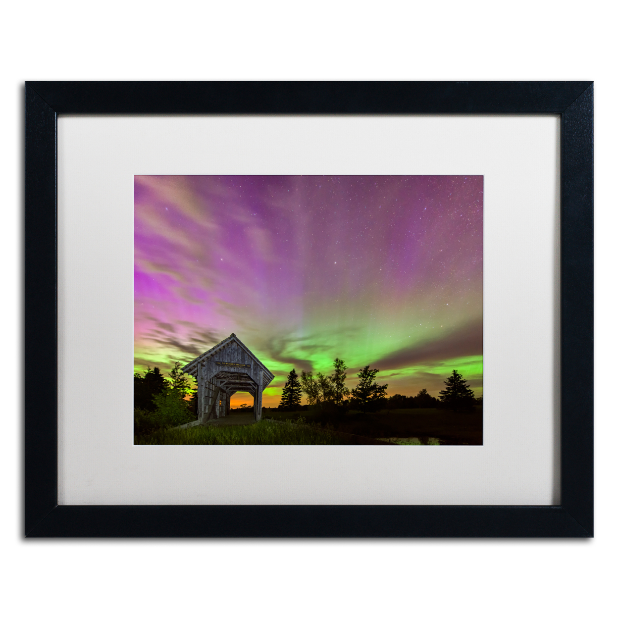 Michael Blanchette Photography 'Play Of Colors' Black Wooden Framed Art 18 X 22 Inches