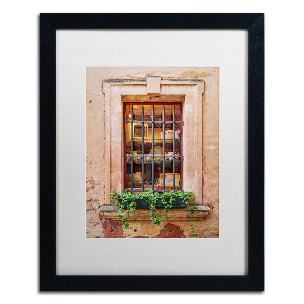 Michael Blanchette Photography 'Window Shopping' Black Wooden Framed Art 18 X 22 Inches