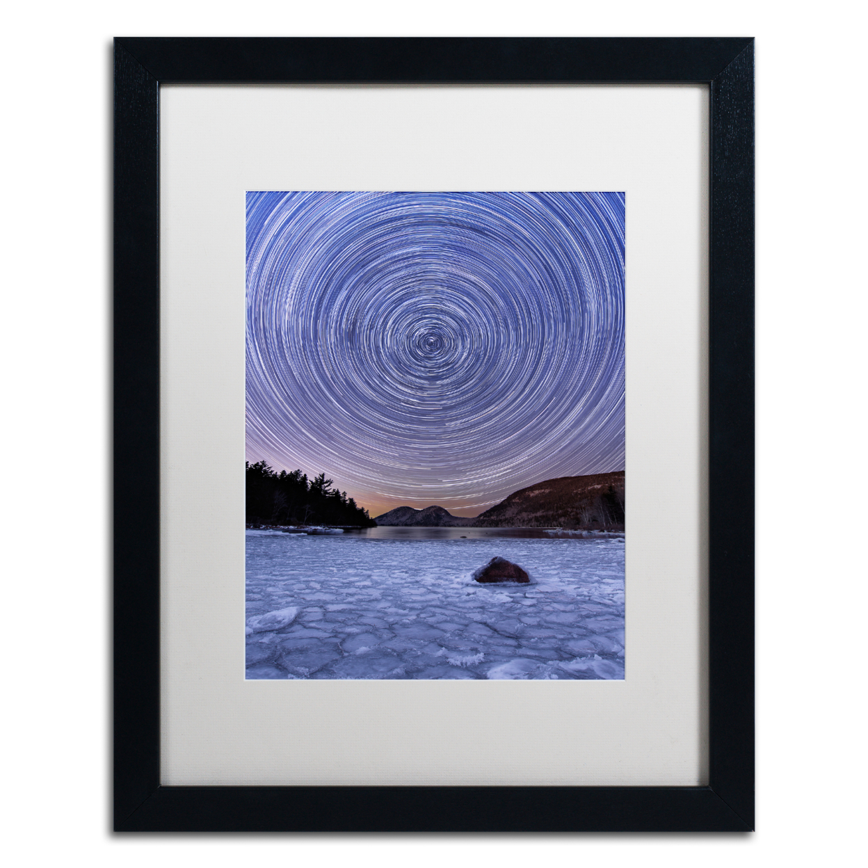 Michael Blanchette Photography 'Circles & Bubbles' Black Wooden Framed Art 18 X 22 Inches