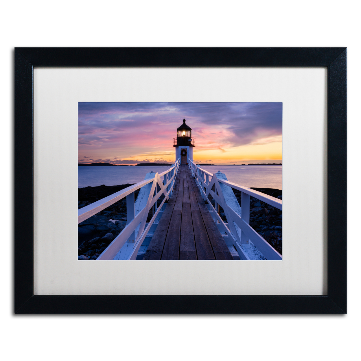 Michael Blanchette Photography 'December Hues' Black Wooden Framed Art 18 X 22 Inches