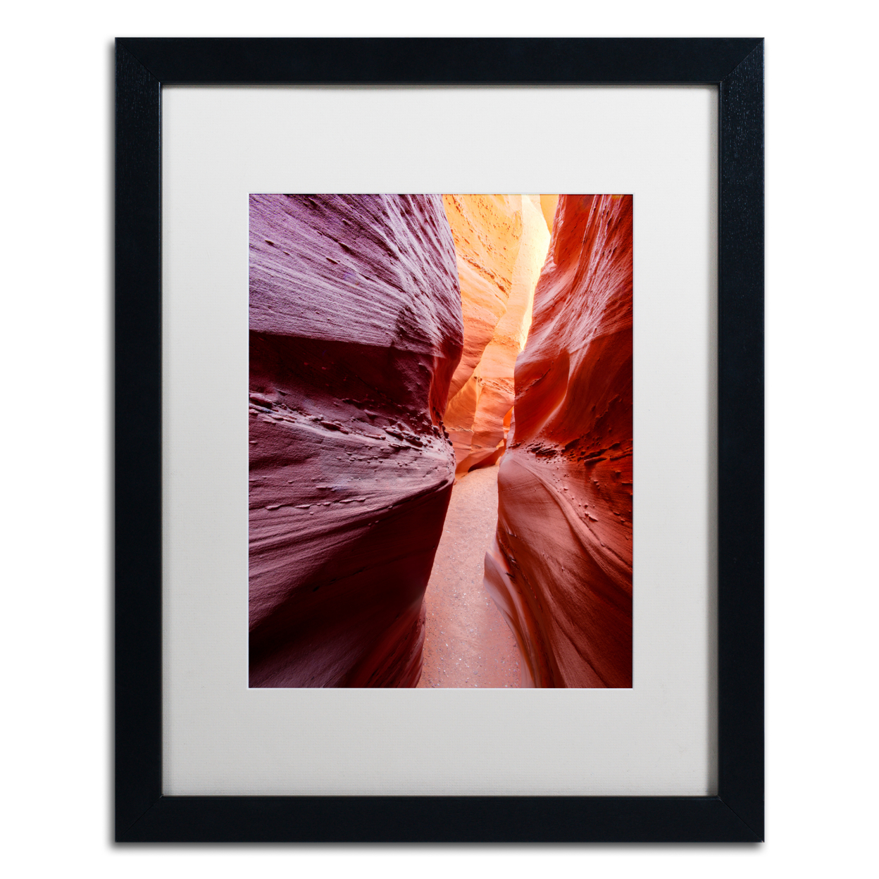 Michael Blanchette Photography 'Earth Slice' Black Wooden Framed Art 18 X 22 Inches