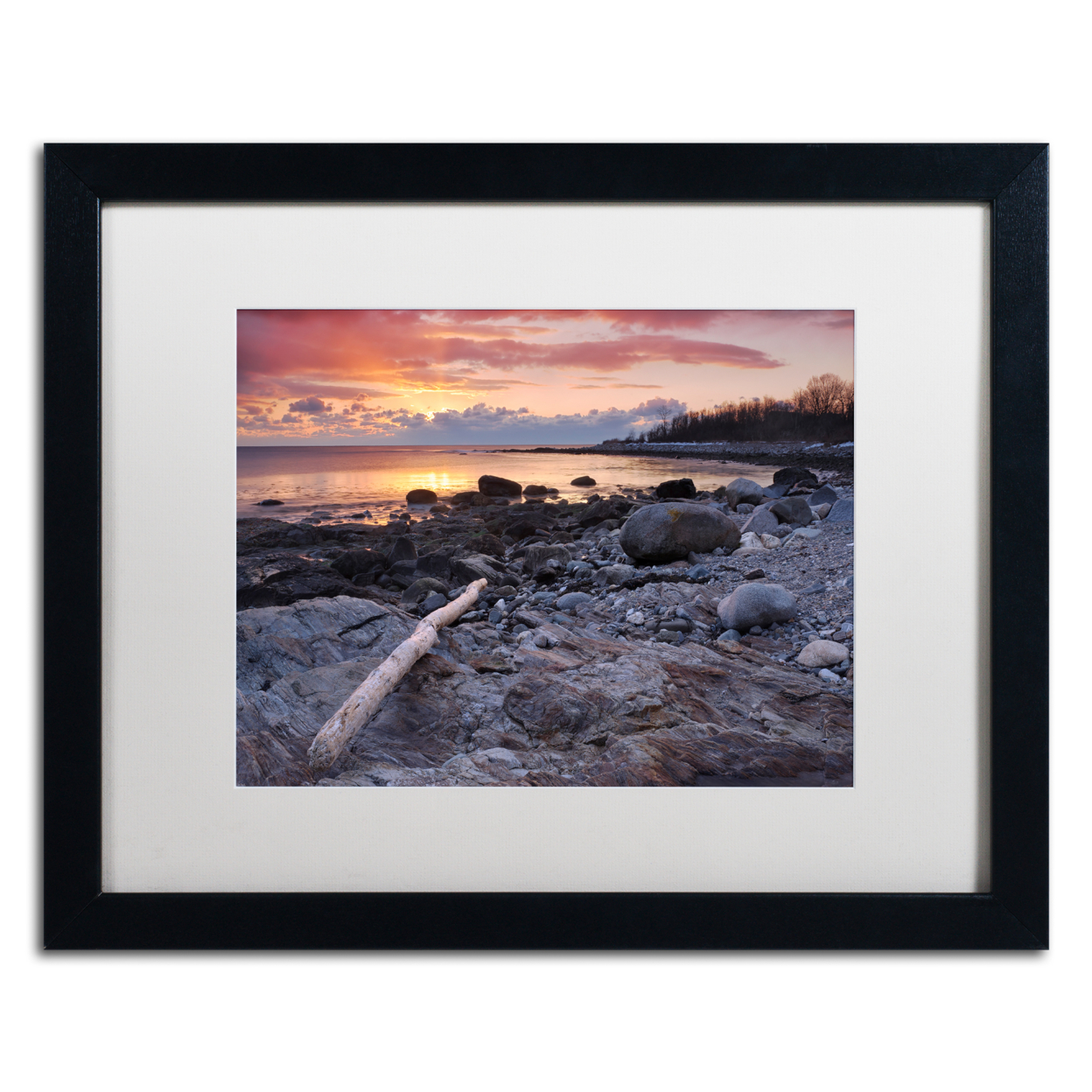 Michael Blanchette Photography 'Pointer To The Sun' Black Wooden Framed Art 18 X 22 Inches