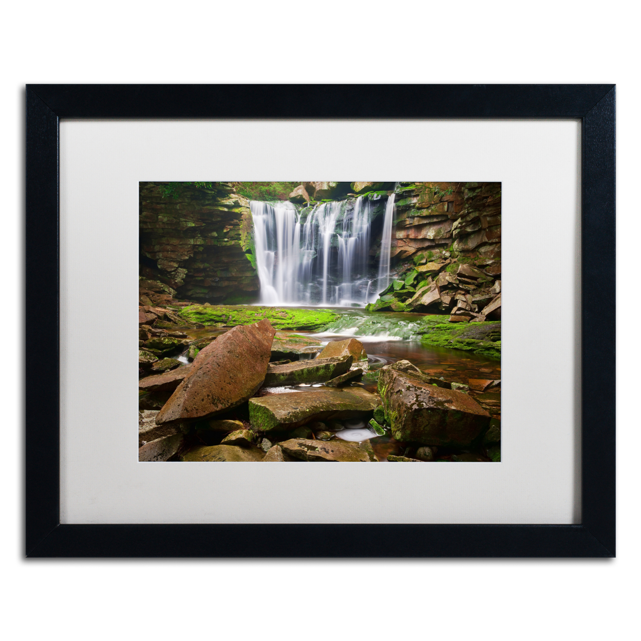 Michael Blanchette Photography 'Rock Pointers' Black Wooden Framed Art 18 X 22 Inches