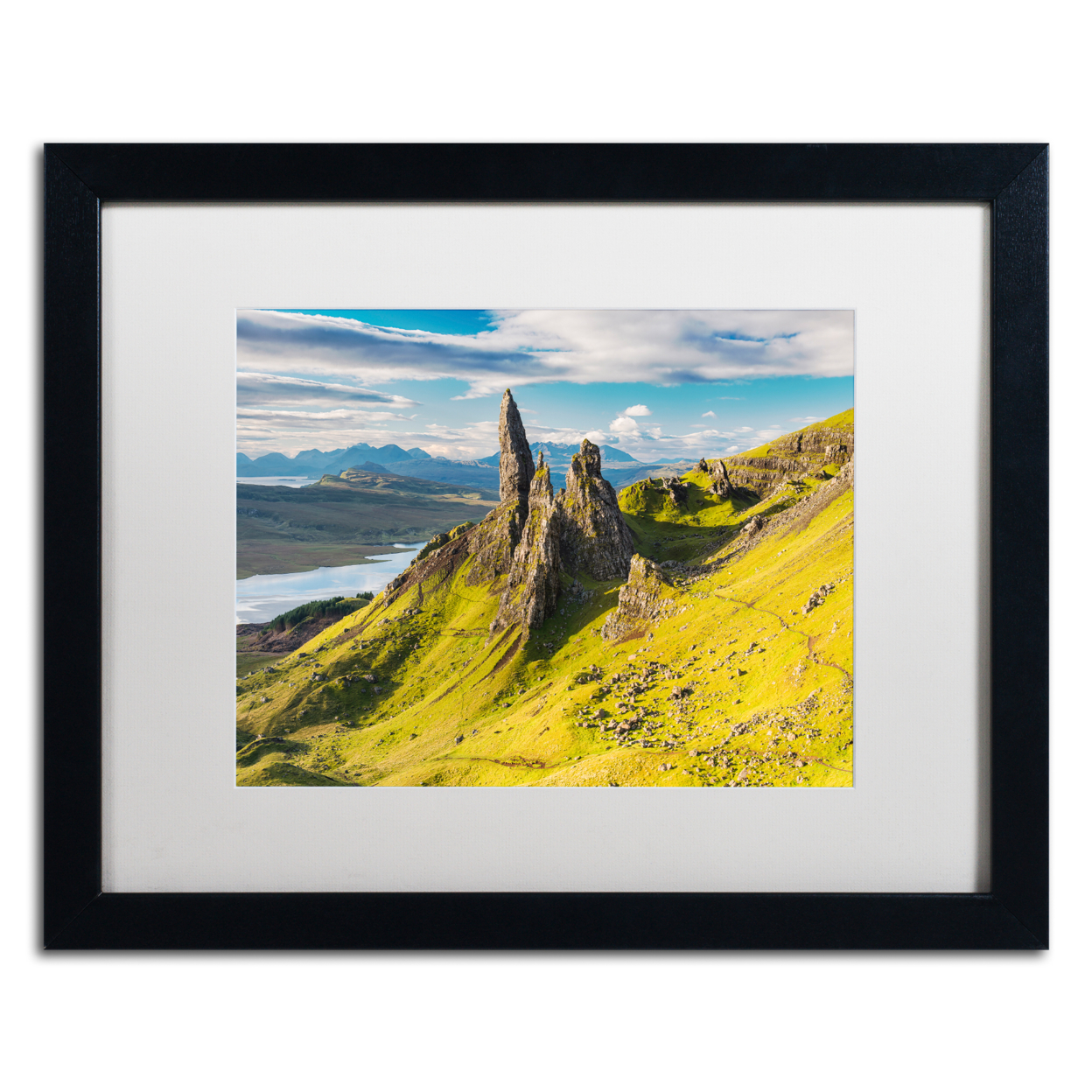 Michael Blanchette Photography 'Sanctuary Pinnacles' Black Wooden Framed Art 18 X 22 Inches