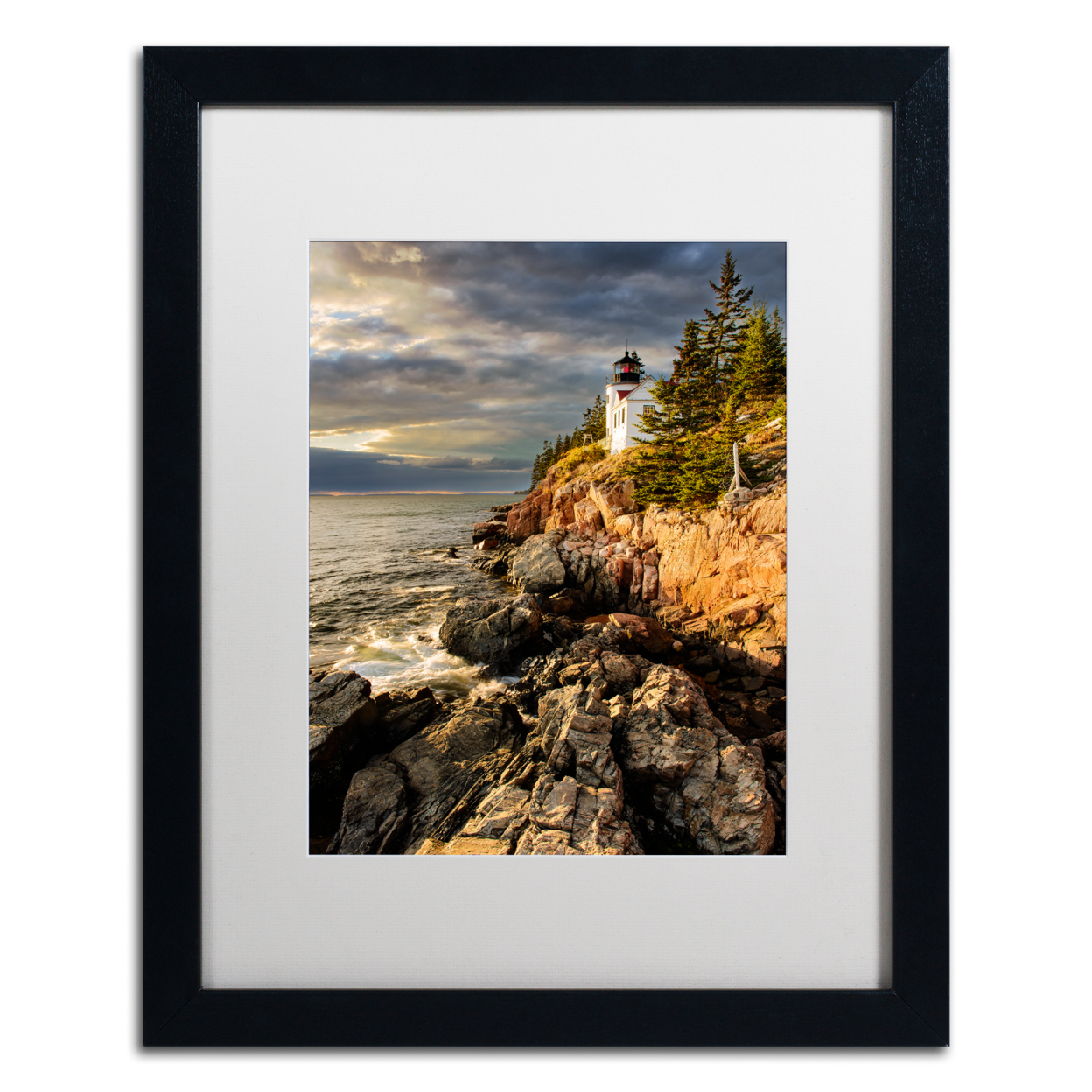 Michael Blanchette Photography 'On The Bluff' Black Wooden Framed Art 18 X 22 Inches
