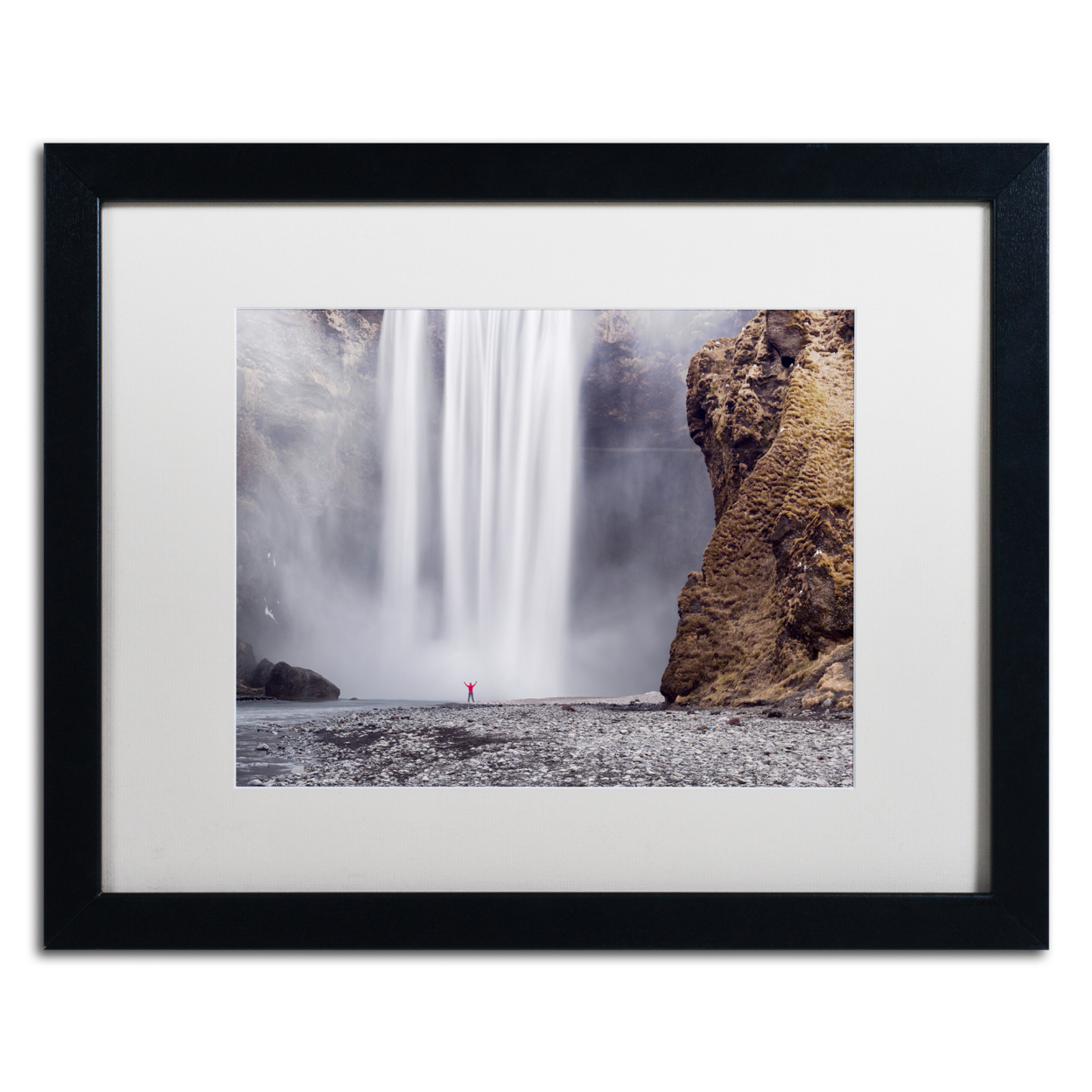 Michael Blanchette Photography 'X Marks The Spot' Black Wooden Framed Art 18 X 22 Inches