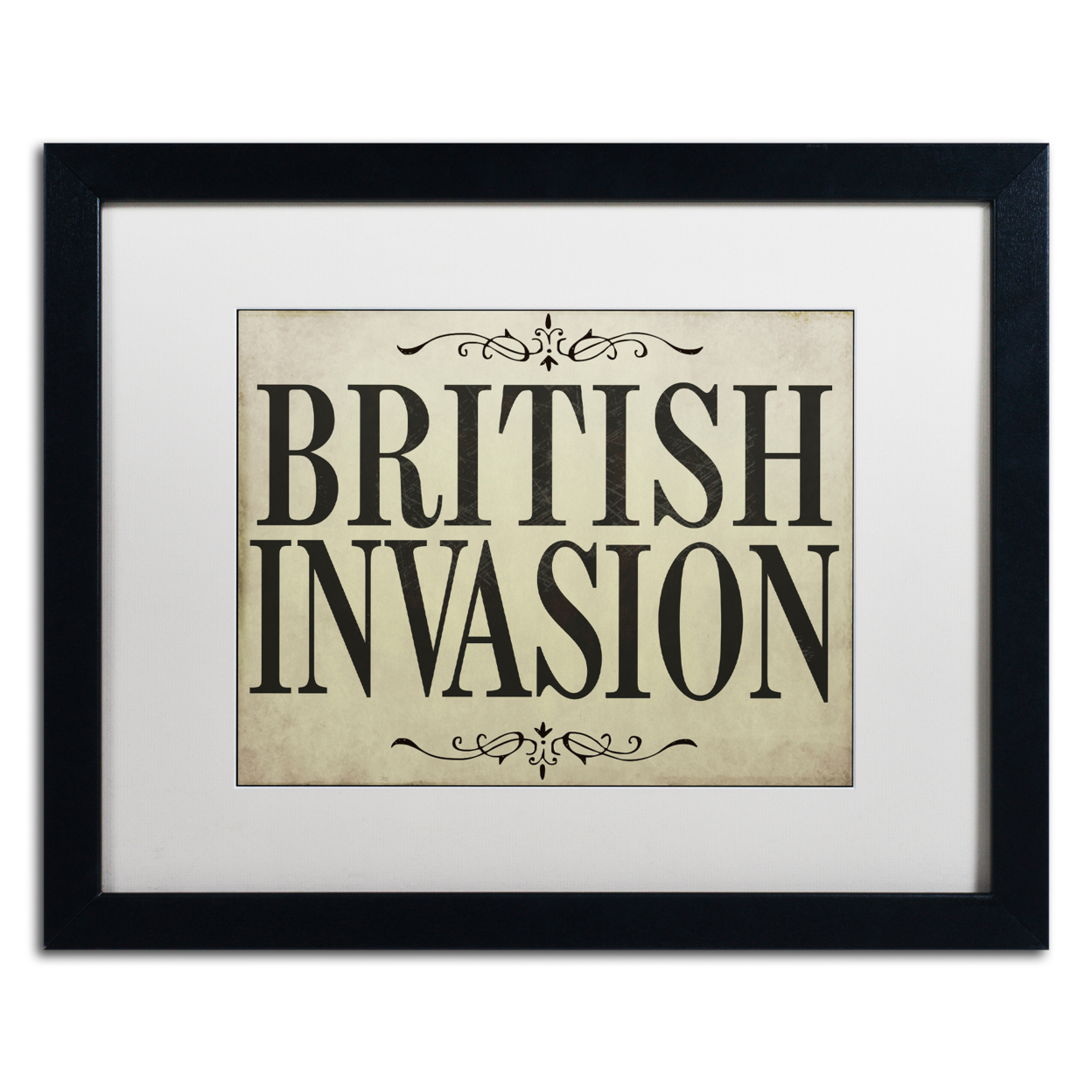 Color Bakery 'British Invasion' Black Wooden Framed Art 18 X 22 Inches