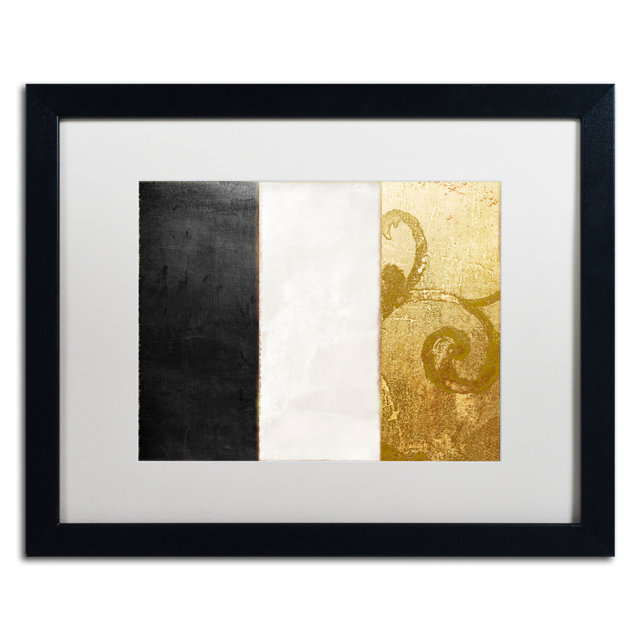 Color Bakery 'Fashion Flag II' Black Wooden Framed Art 18 X 22 Inches