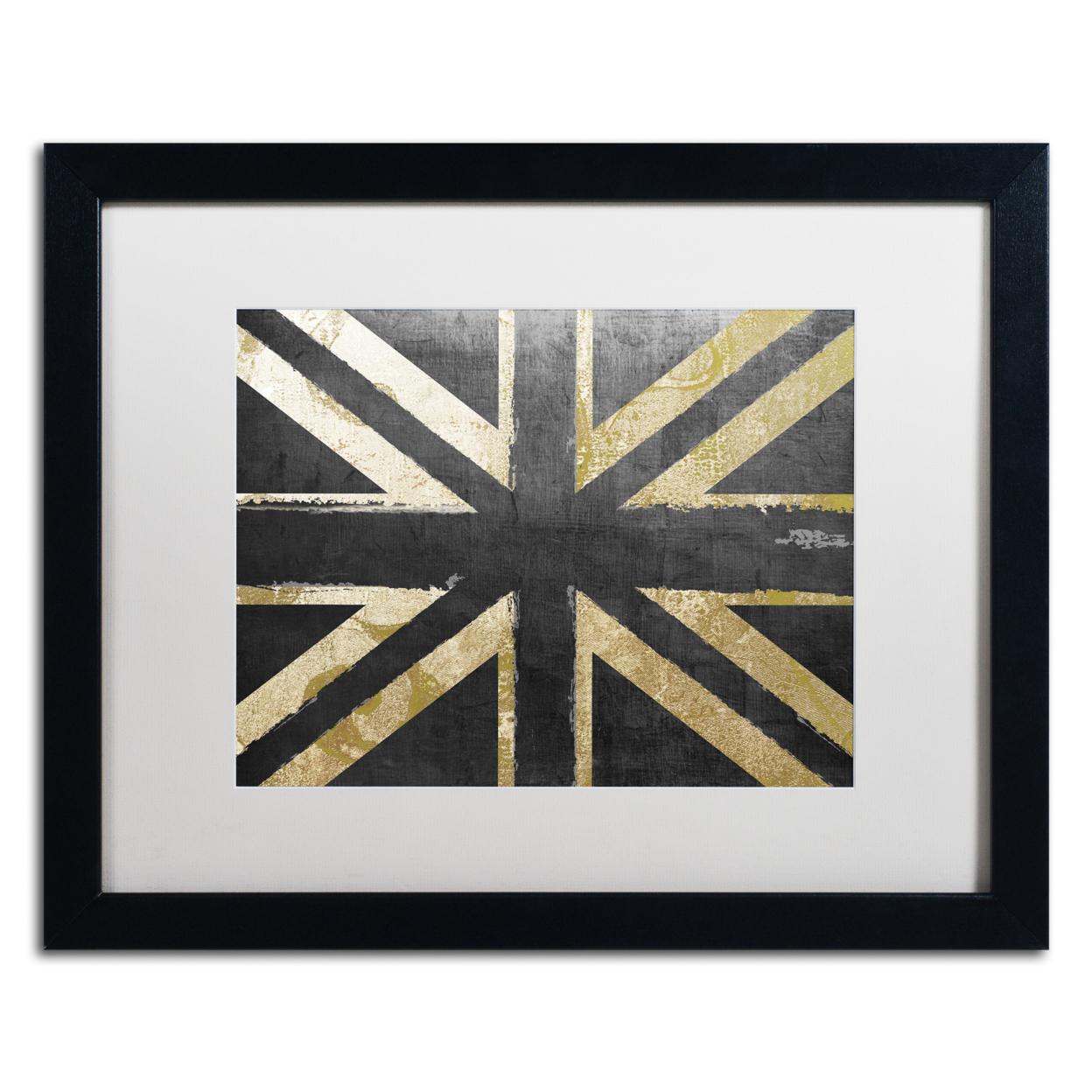 Color Bakery 'Fashion Flag IV' Black Wooden Framed Art 18 X 22 Inches
