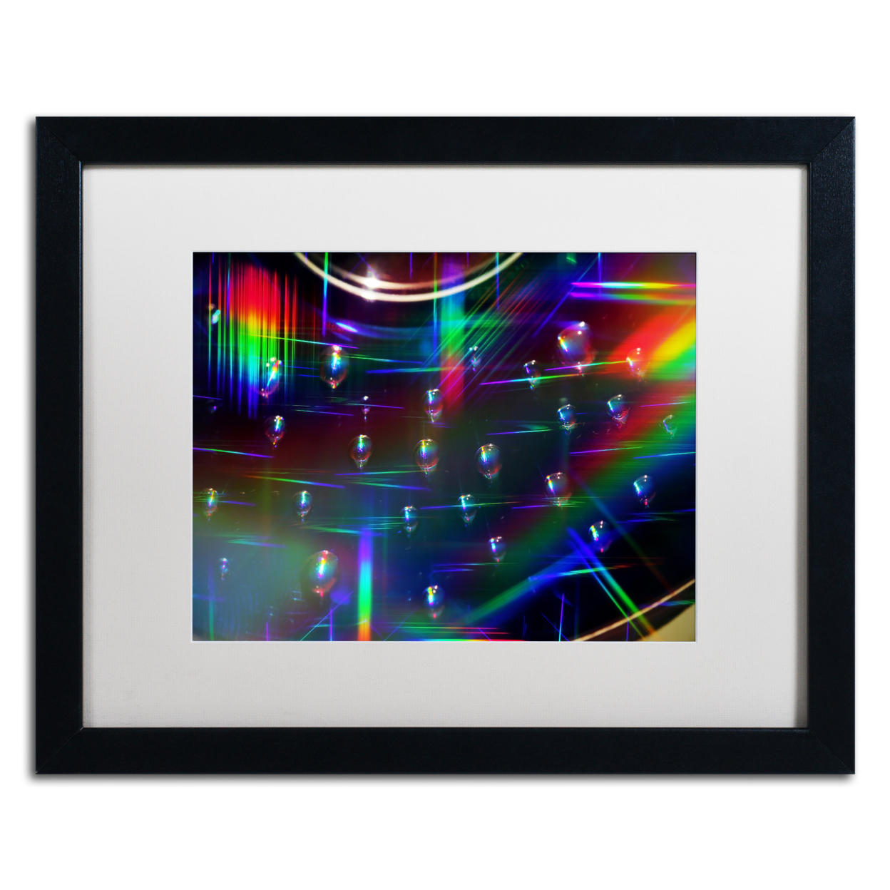 Beata Czyzowska Young 'Rainbow Logistics I' Black Wooden Framed Art 18 X 22 Inches