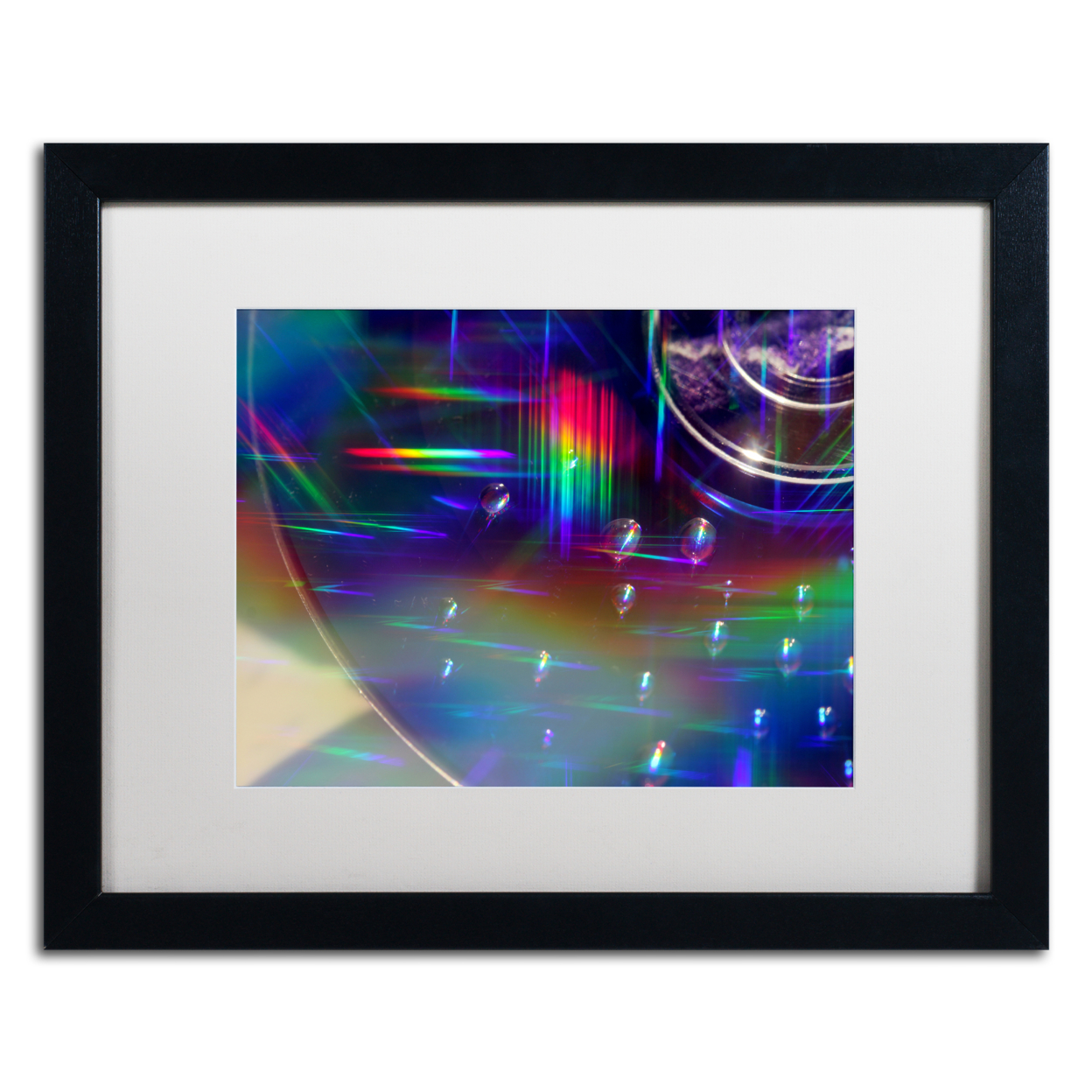 Beata Czyzowska Young 'Rainbow Logistics VI' Black Wooden Framed Art 18 X 22 Inches