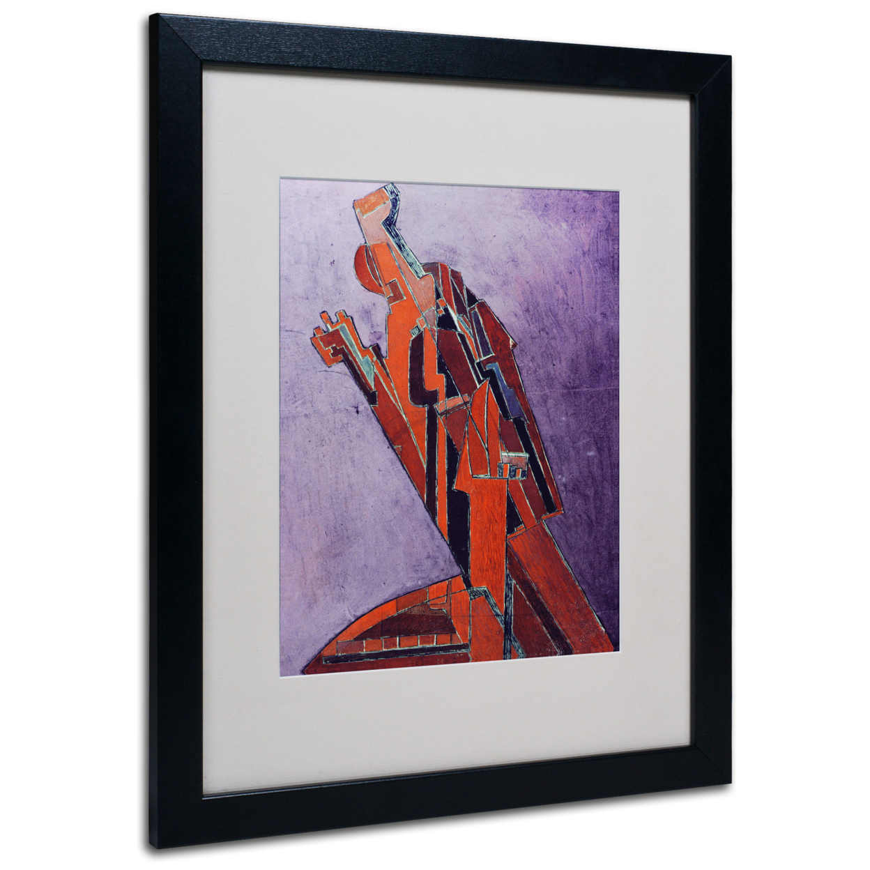 Lawrence Atkinson 'Figure Study' Black Wooden Framed Art 18 X 22 Inches