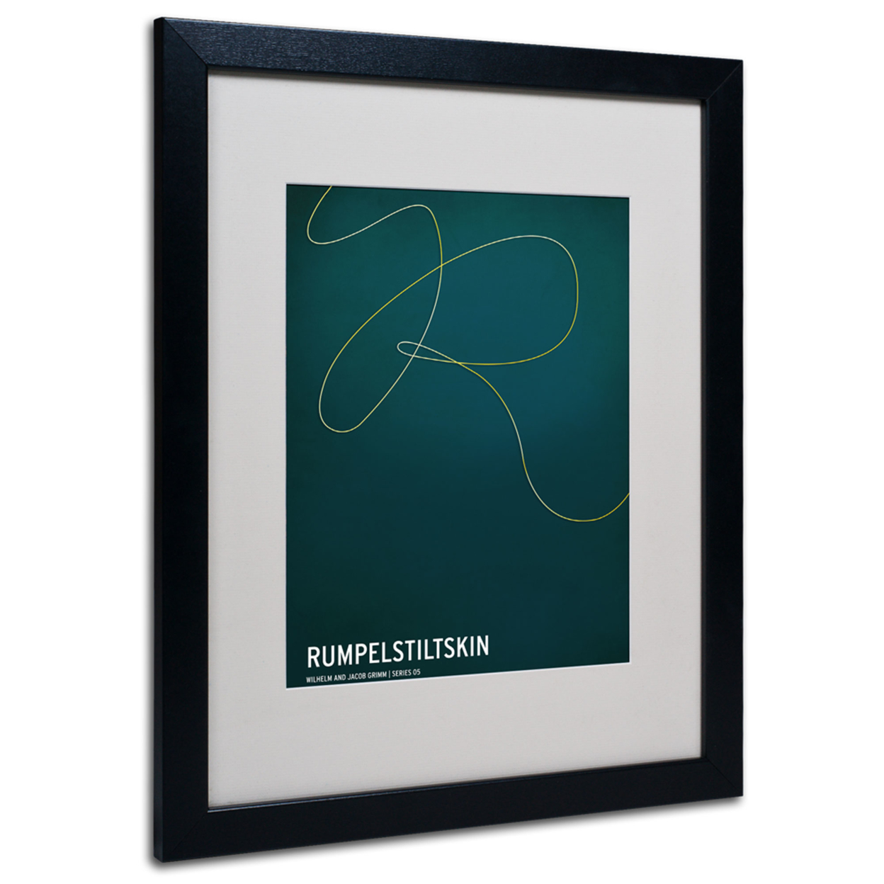 Christian Jackson 'Rumpelstiltskin' Black Wooden Framed Art 18 X 22 Inches