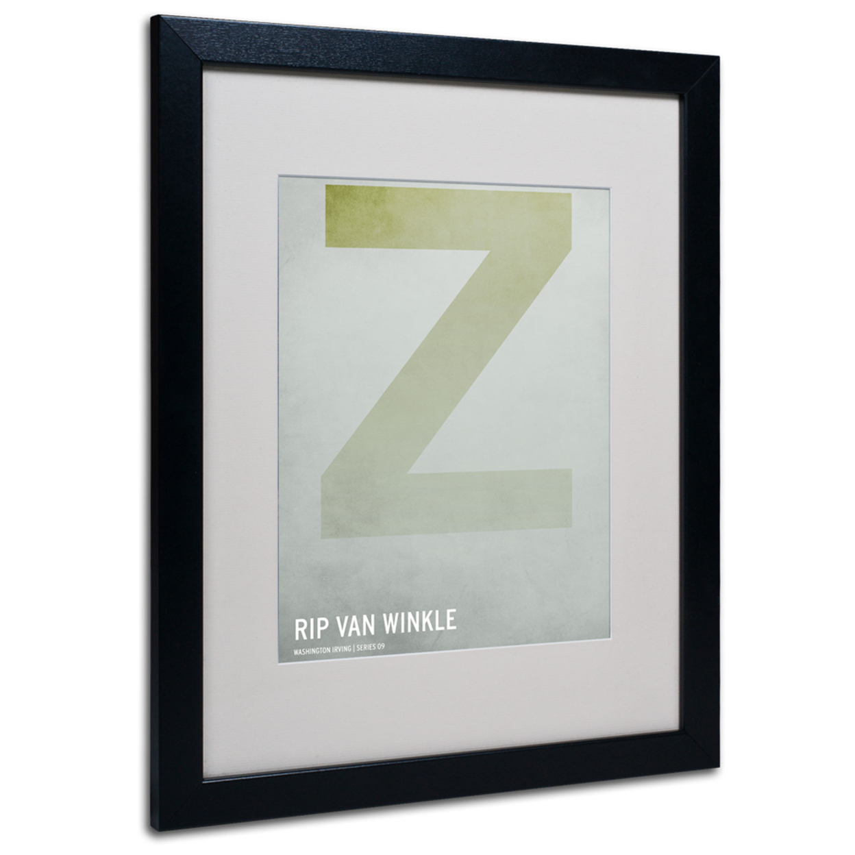 Christian Jackson 'Rip Van Winkle' Black Wooden Framed Art 18 X 22 Inches