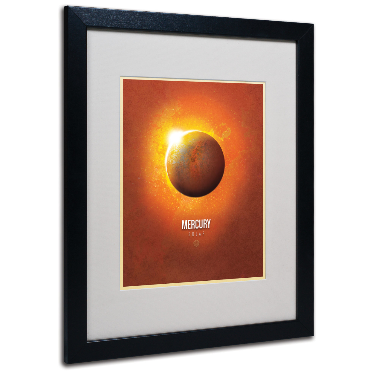 Christian Jackson 'Mercury' Black Wooden Framed Art 18 X 22 Inches