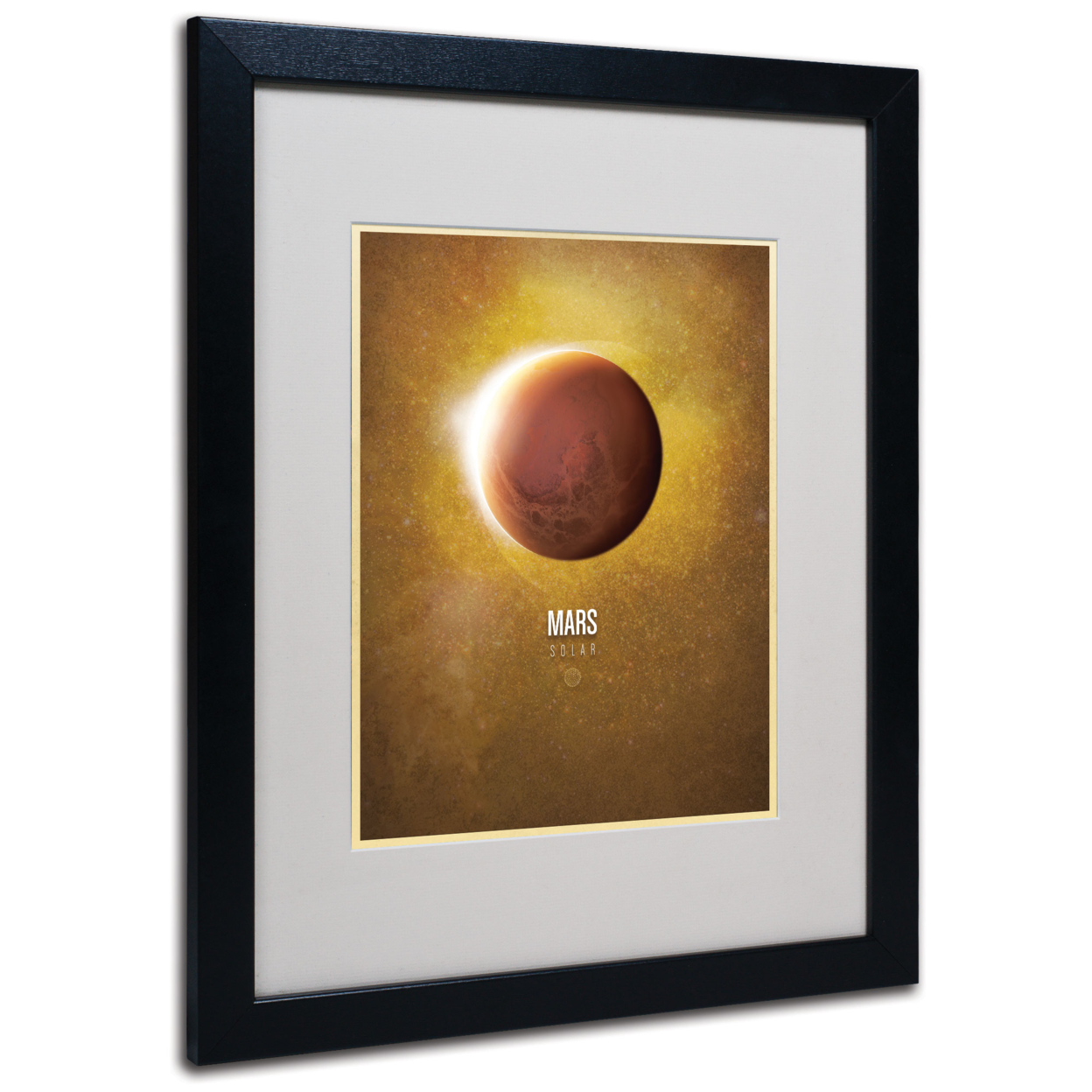 Christian Jackson 'Mars' Black Wooden Framed Art 18 X 22 Inches