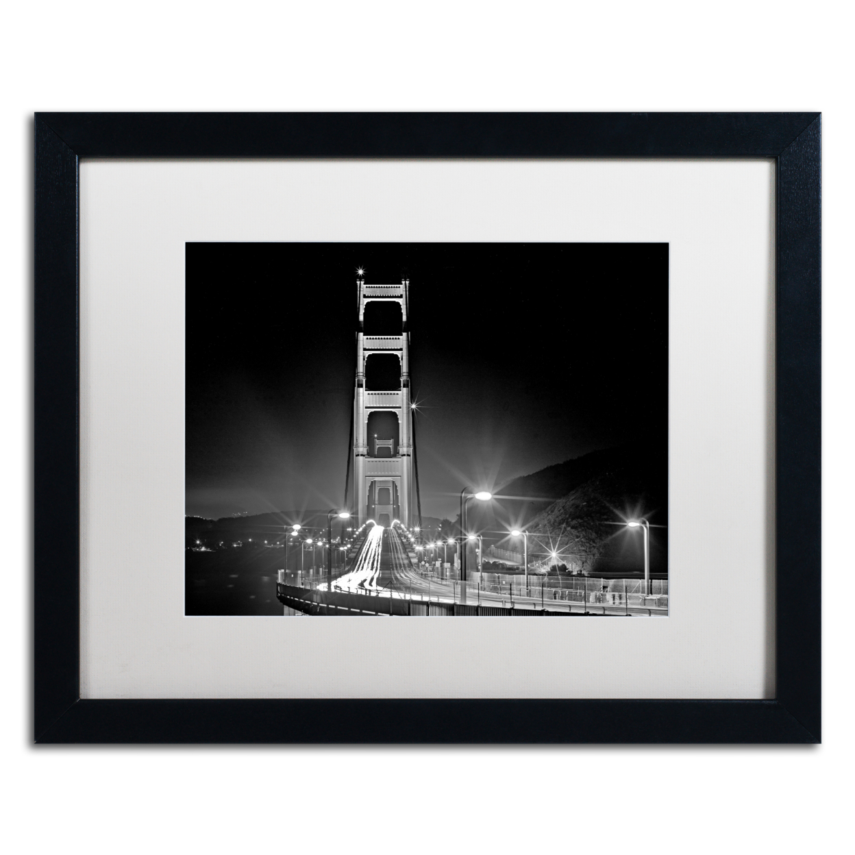 Preston 'San Francisco' Black Wooden Framed Art 18 X 22 Inches