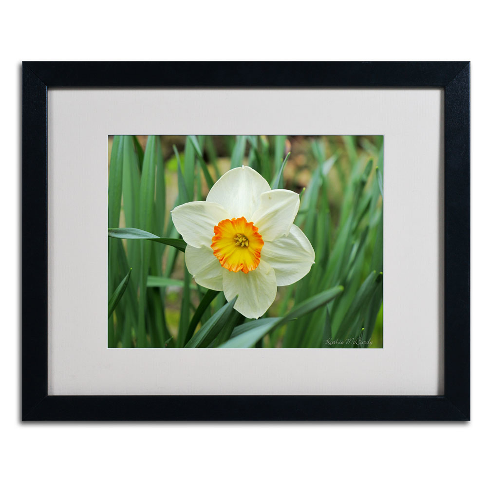 Kathie McCurdy 'Furnace Run Daffodil' Black Wooden Framed Art 18 X 22 Inches