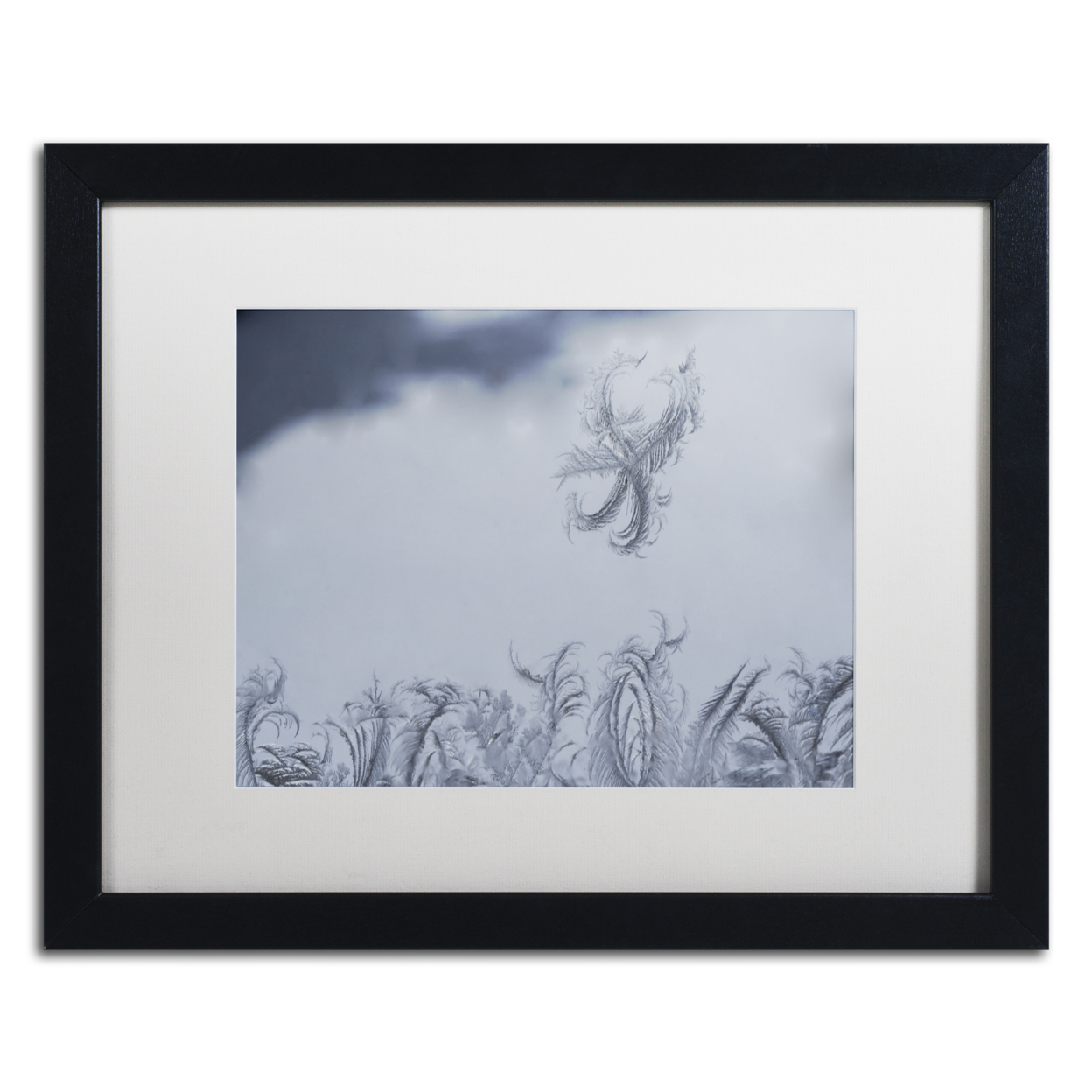 Kurt Shaffer 'Frost Fairy On A Window' Black Wooden Framed Art 18 X 22 Inches