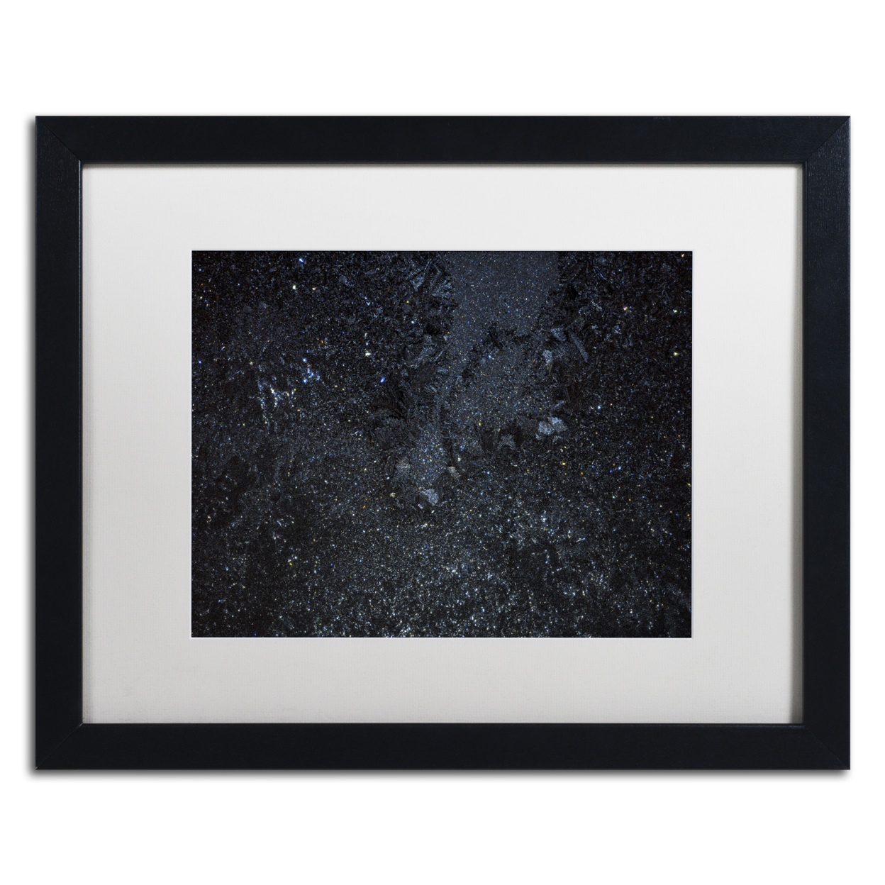 Kurt Shaffer 'Galaxy In My Window II' Black Wooden Framed Art 18 X 22 Inches