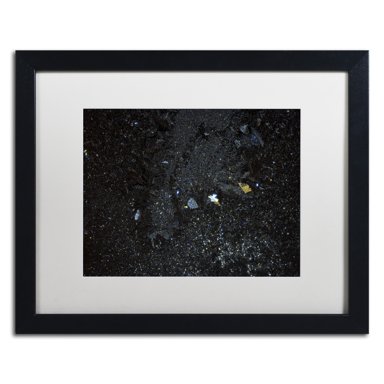 Kurt Shaffer 'Galaxy In My Window' Black Wooden Framed Art 18 X 22 Inches