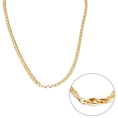 18k Yellow Gold Filled 24Mariner Link Chain Unisex