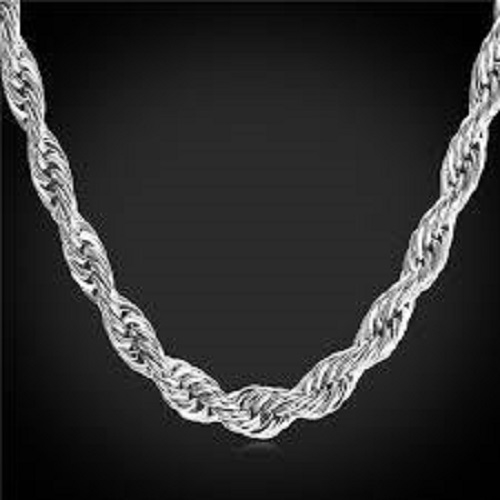 14K Gold Filled White 2MM Rope Chain 24 Unisexx