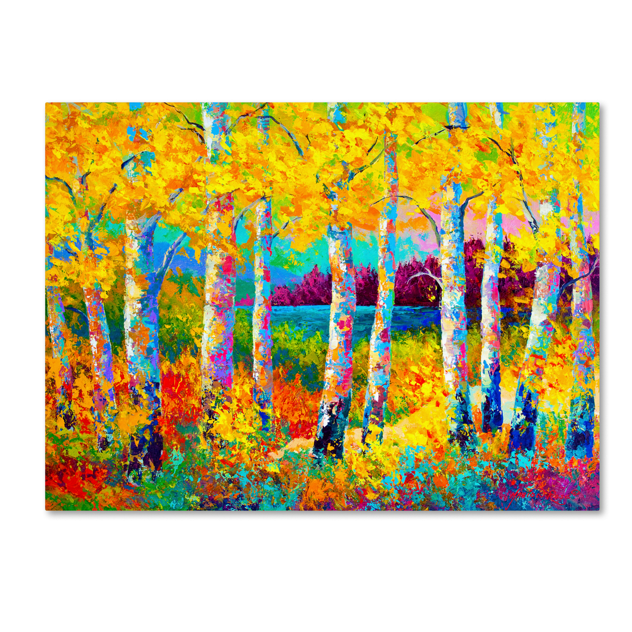 Marion Rose 'Autumn Jewels' Ready To Hang Canvas Art 14 X 19 Inches Made In USA