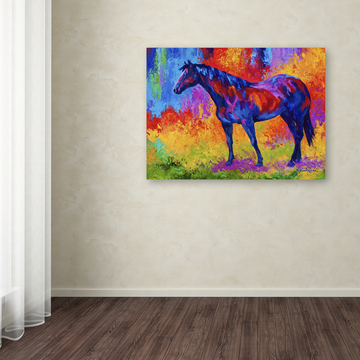 Marion Rose 'Bay Mare III' Ready To Hang Canvas Art 14 X 19 Inches Made In USA
