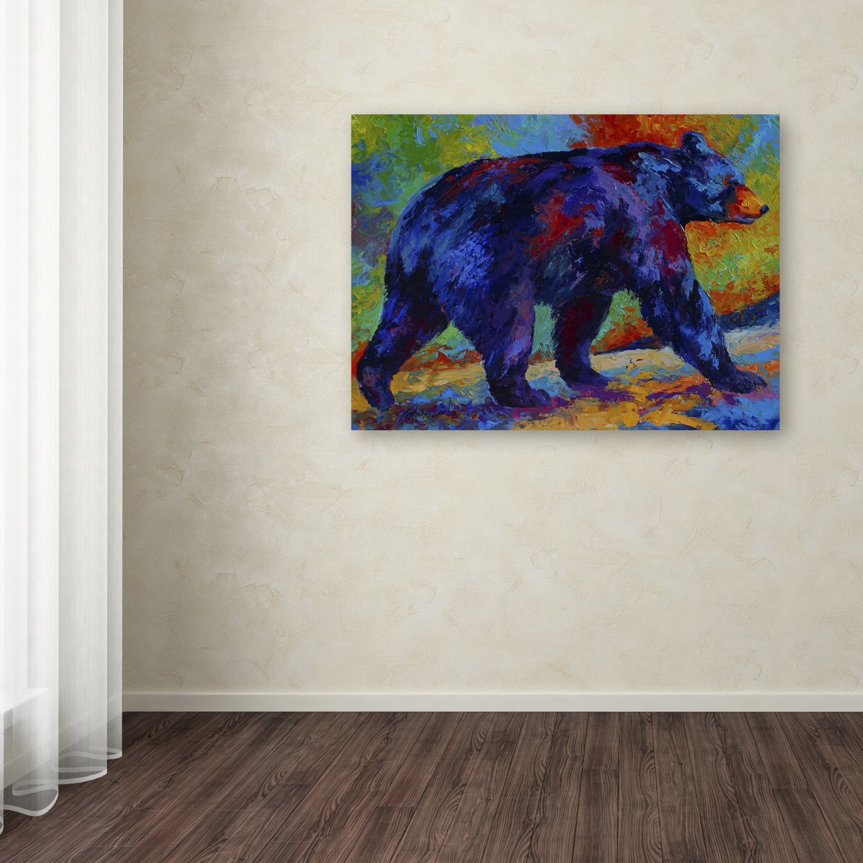 Marion Rose 'Black Bear 3' Ready To Hang Canvas Art 14 X 19 Inches Made In USA