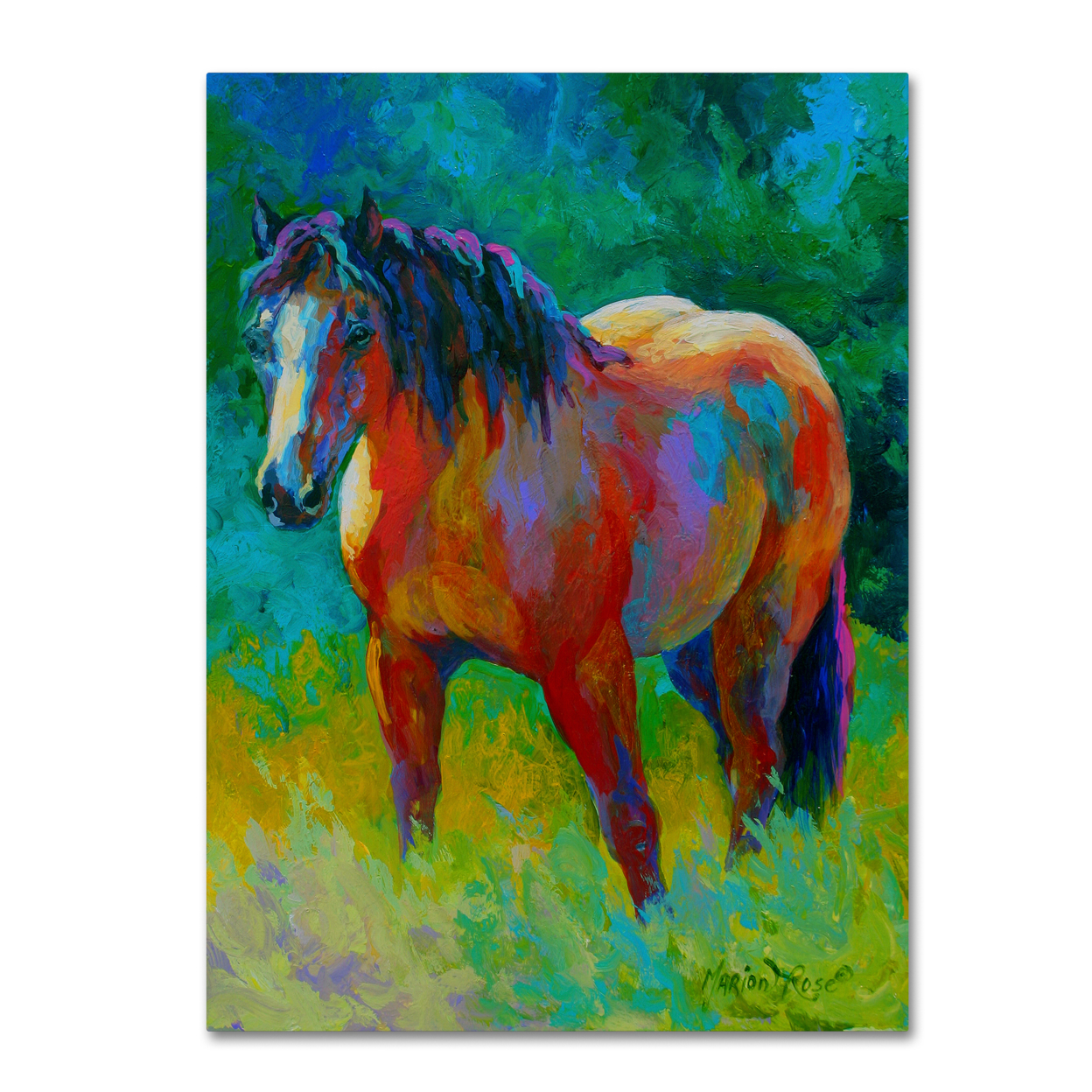 Marion Rose 'Buckskin II' Ready To Hang Canvas Art 14 X 19 Inches Made In USA