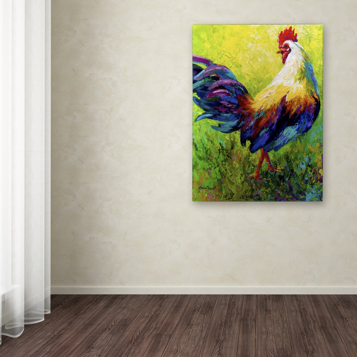 Marion Rose 'CEO Rooster' Ready To Hang Canvas Art 14 X 19 Inches Made In USA